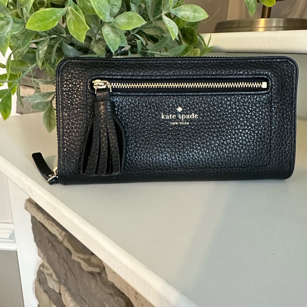 Kate Spade Black leather wallet - Picture 3 of 10
